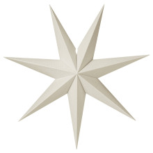 STRÅLA Lamp shade, linen star, 70 cm