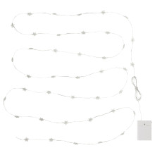 STRÅLA LED lighting chain, battery-operated star