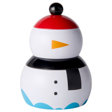 VINTERFINT Scented candle in tin, set of 2, snowman candy cane/white