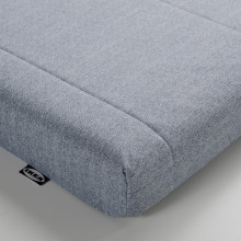 HEMNES تخت نهار بـ3 أدراج/مرتبتين, رمادي-أخضر/Ågotnes متين., 80x200 سم