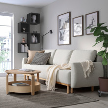 GRUNNARP كنبة-تخت 3 مقاعد, Gunnared بيج