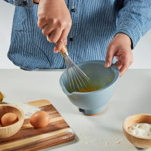 PONNYFISK سلطانية خلط, رمادي فاتح-أزرق, 1 ل