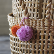 MÄVINN سلة, ألياف الموز صناعة يدوية, 28x25x33 سم