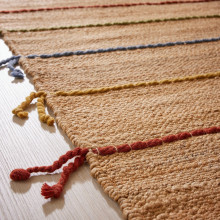 RAKLEV سجادة، غزل مسطح, منسوجة يدويا/طبيعي عدة ألوان, 170x240 سم