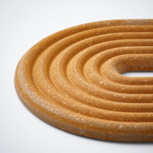 ELDSTJÄRT حامل قدر، طقم من 2., شكل بيضاوي/بني فاتح أحمر, 26x16 سم