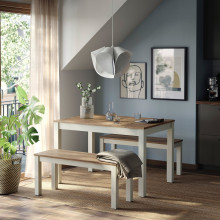 ÅLHULT طاولة, بيج/بني, 120x80 سم