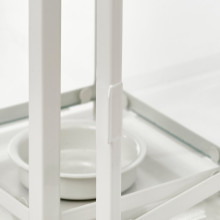 BORRBY فانوس للشموع الصغيرة, داخلي/خارجي أبيض, 20 سم