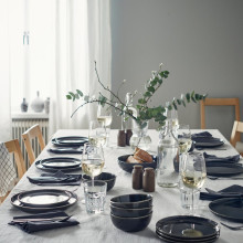 GLADELIG صحن, رمادي غامق, 25 سم