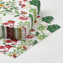 HAVSBRAXEN مناديل ورقية, نقش عدة ألوان, 33x33 سم