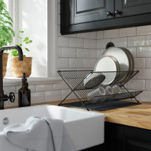 KVOT منصة تجفيف صحون, أسود