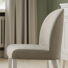 ROSENTORP / ROSENTORP طاولة و 4 كراسي, أبيض/Kilanda بيج فاتح أبيض, 155/215x87 سم