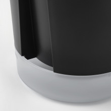 VÅRDTRÄD آنية نباتات ذاتية السقي, داخلي/خارجي شفّاف/فحمي, 12 سم