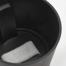 VÅRDTRÄD آنية نباتات ذاتية السقي, داخلي/خارجي شفّاف/فحمي, 12 سم