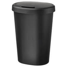 حاوية مع غطاء, أسود, 8 ل
