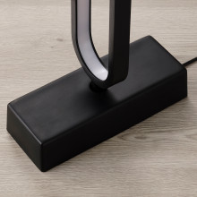 مصباح أرضي LED, ذكي أسود