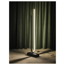 مصباح أرضي LED, ذكي أسود